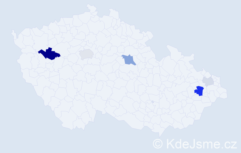 Příjmení: 'Csukásová', počet výskytů 10 v celé ČR