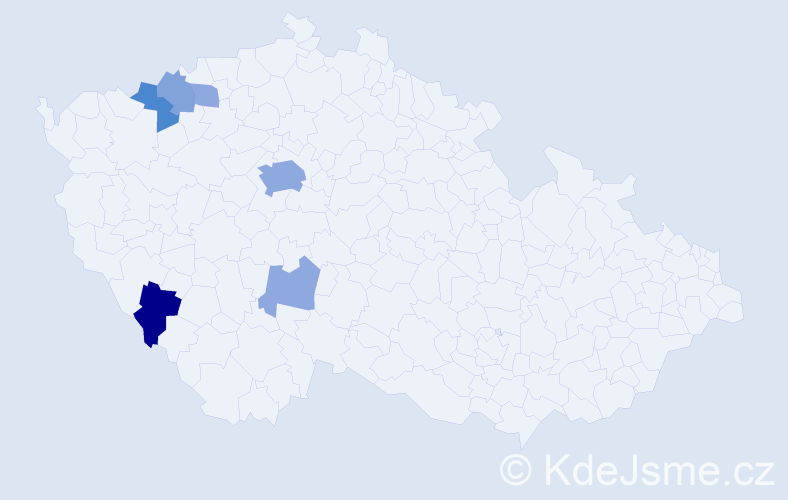 Příjmení: 'Krippelová', počet výskytů 17 v celé ČR