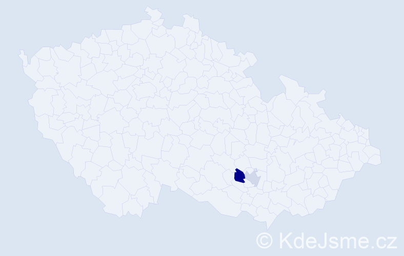 Příjmení: 'Grudnik', počet výskytů 5 v celé ČR