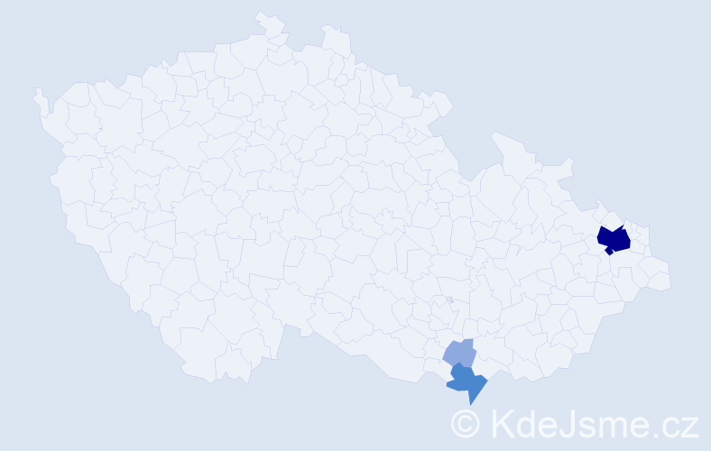 Příjmení: 'Rolíšková', počet výskytů 8 v celé ČR