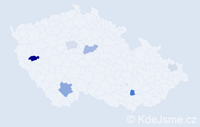 Příjmení: 'Cherepanya', počet výskytů 10 v celé ČR