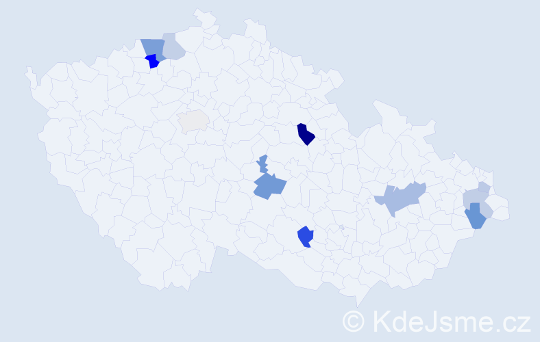 Příjmení: 'Elischer', počet výskytů 17 v celé ČR