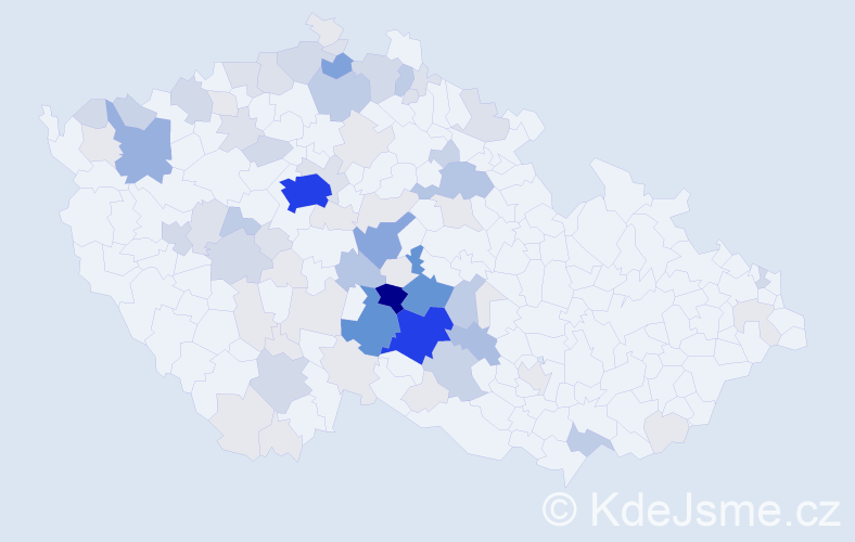 Příjmení: 'Koten', počet výskytů 311 v celé ČR
