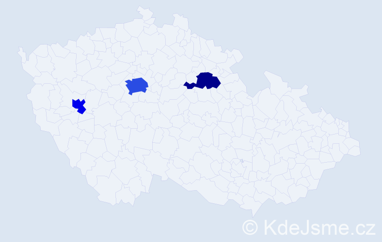 Příjmení: 'Saparov', počet výskytů 6 v celé ČR