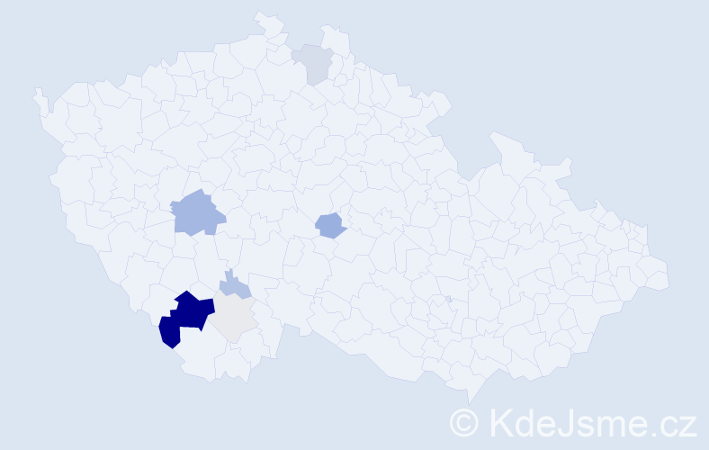Příjmení: 'Stejkozová', počet výskytů 32 v celé ČR