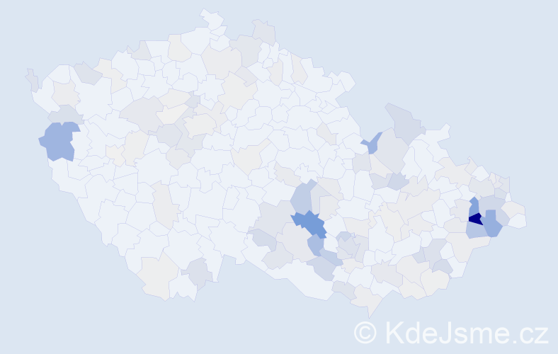 Příjmení: 'Jurek', počet výskytů 429 v celé ČR