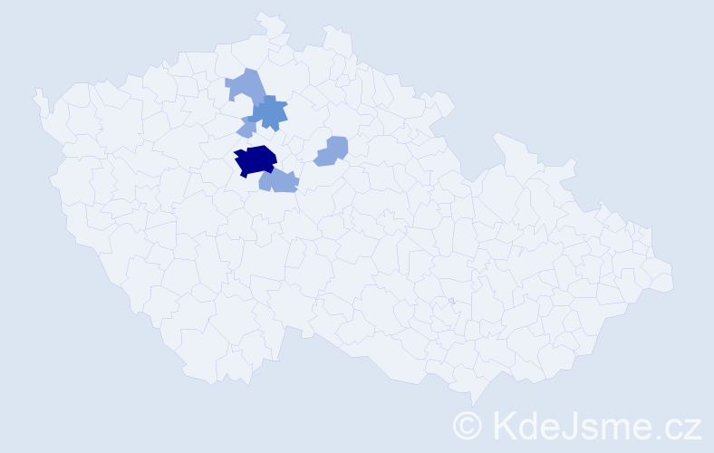 Příjmení: 'Weidenhofferová', počet výskytů 15 v celé ČR