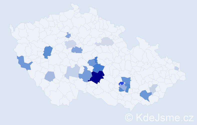 Příjmení: 'Michelfeit', počet výskytů 58 v celé ČR