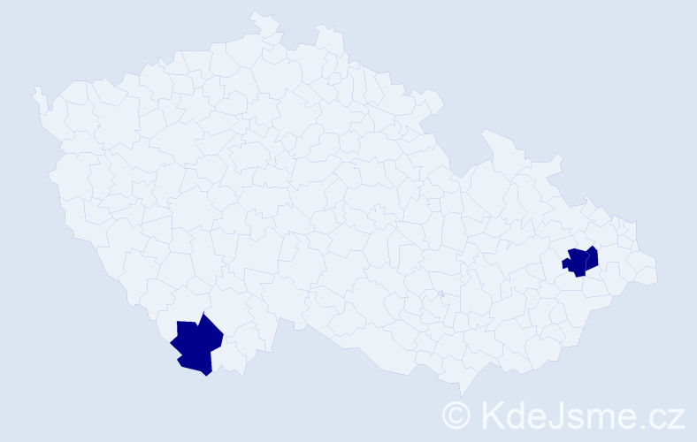 Příjmení: 'Sarténa', počet výskytů 6 v celé ČR