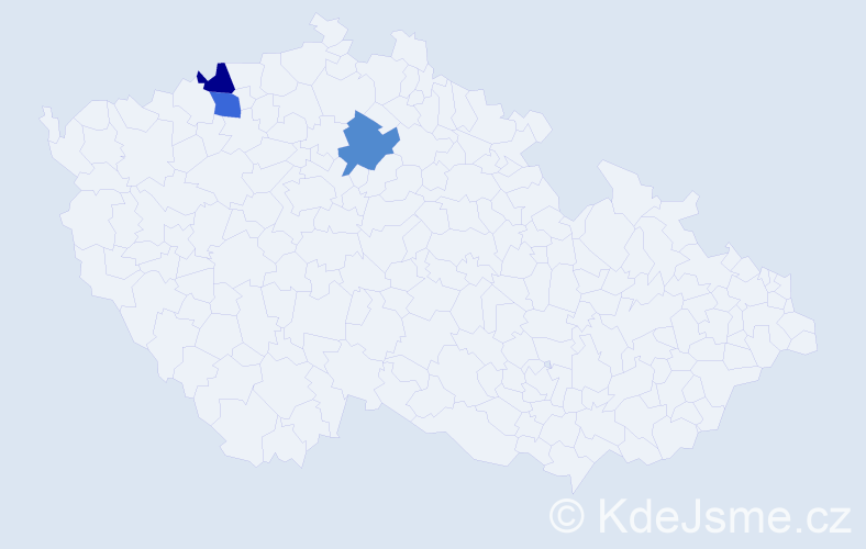 Příjmení: 'Federhans', počet výskytů 6 v celé ČR