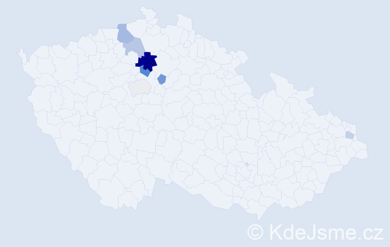Příjmení: 'Darášová', počet výskytů 14 v celé ČR