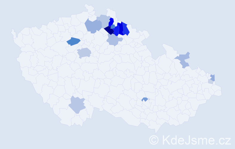 Příjmení: 'Pluchová', počet výskytů 48 v celé ČR