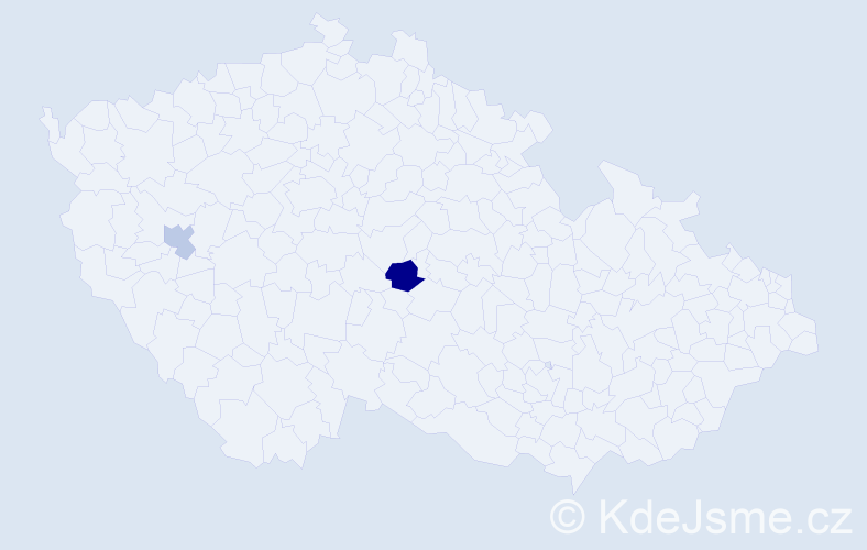 Příjmení: 'Plohmer', počet výskytů 5 v celé ČR