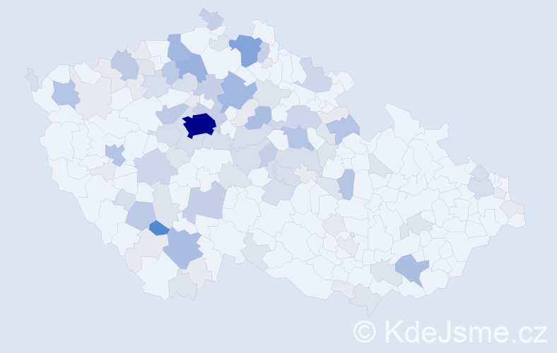 Příjmení: 'Vavruška', počet výskytů 340 v celé ČR