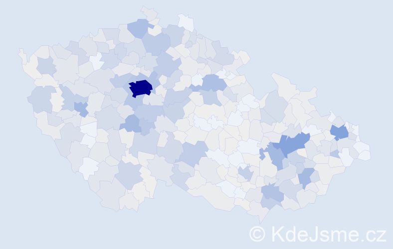 Příjmení: 'Křížková', počet výskytů 2186 v celé ČR