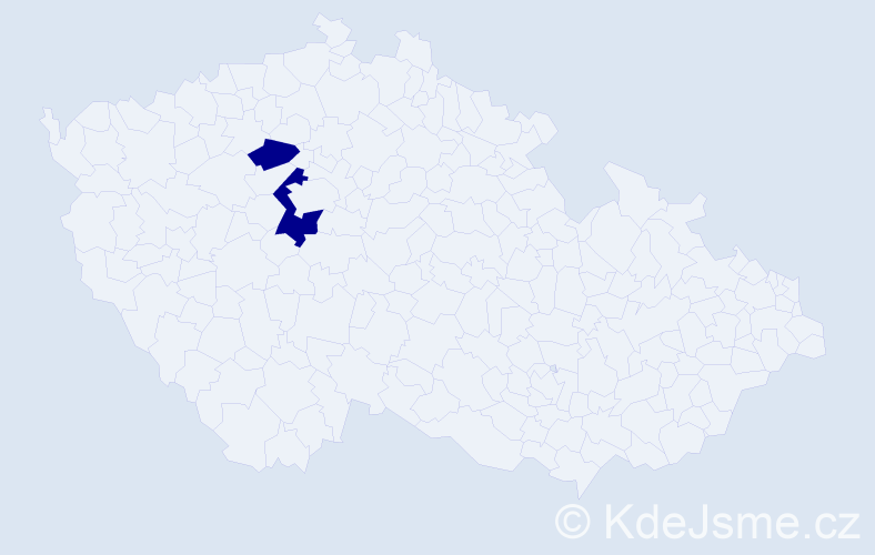 Příjmení: 'Djelassi', počet výskytů 2 v celé ČR