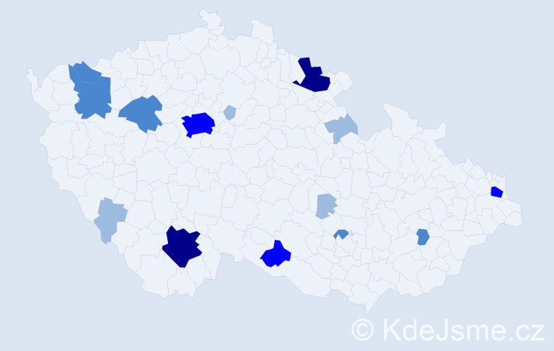 Příjmení: 'Murčo', počet výskytů 31 v celé ČR