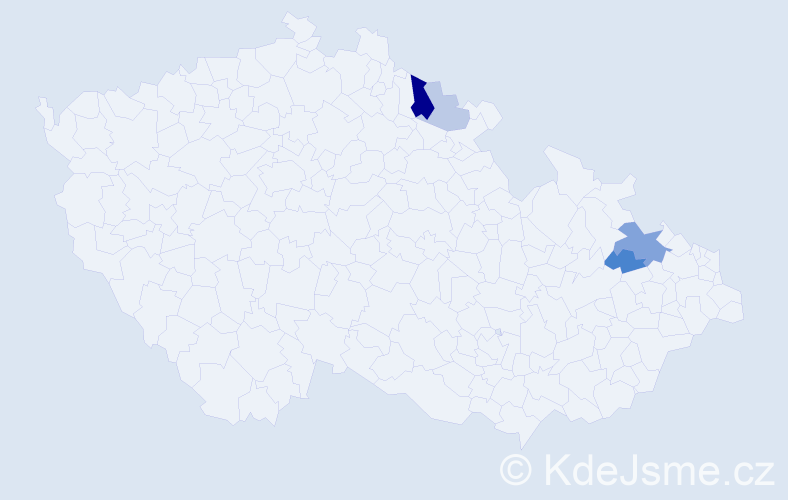 Příjmení: 'Weihrichová', počet výskytů 9 v celé ČR