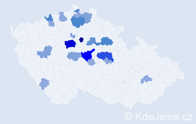 Příjmení: 'Sajfrt', počet výskytů 62 v celé ČR