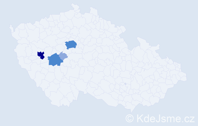 Příjmení: 'Palkush', počet výskytů 13 v celé ČR