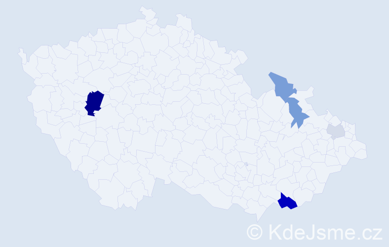 Příjmení: 'Kudielková', počet výskytů 10 v celé ČR