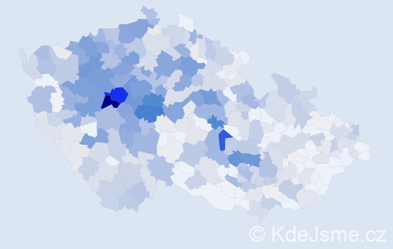 Příjmení: 'Šebek', počet výskytů 2255 v celé ČR