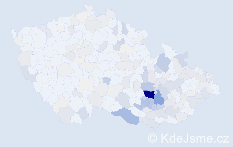 Příjmení: 'Šebela', počet výskytů 753 v celé ČR