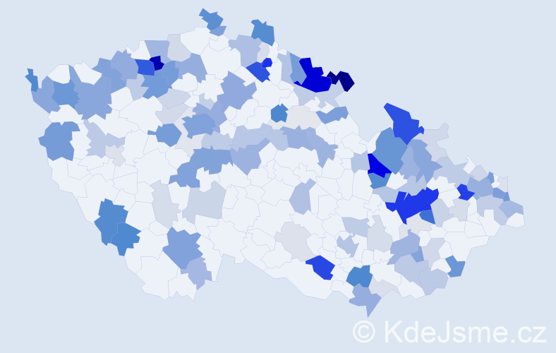 Příjmení: 'Schubert', počet výskytů 441 v celé ČR
