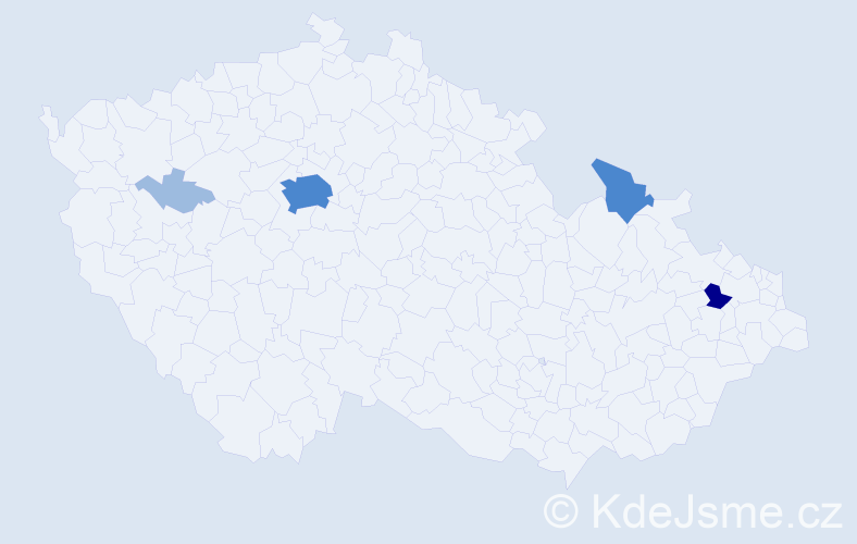 Příjmení: 'Potoki', počet výskytů 9 v celé ČR