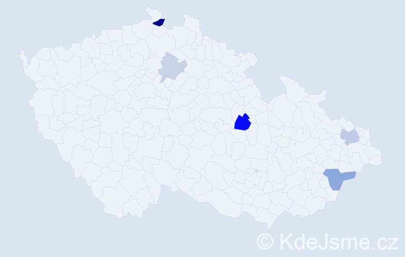 Příjmení: 'Matoš', počet výskytů 12 v celé ČR