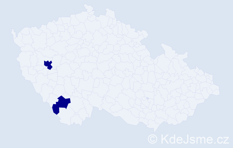 Příjmení: 'Tillmanns', počet výskytů 2 v celé ČR