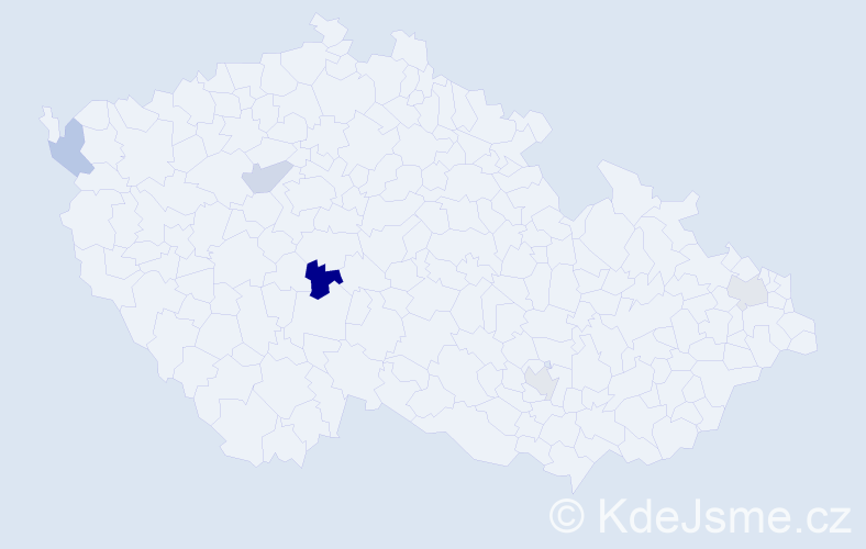 Příjmení: 'Aleksandrov', počet výskytů 6 v celé ČR