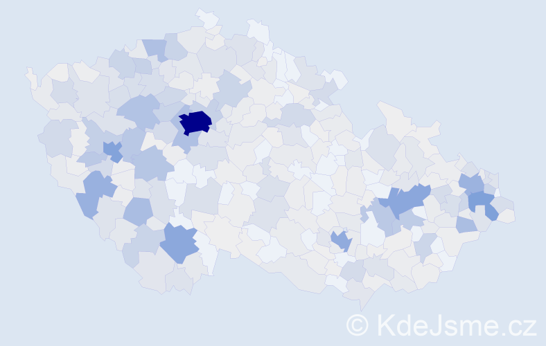 Příjmení: 'Majer', počet výskytů 2351 v celé ČR