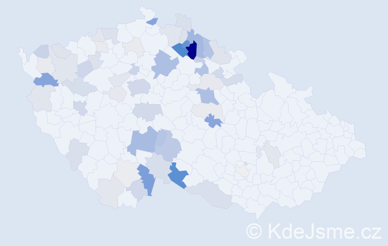 Příjmení: 'Chlupáčová', počet výskytů 204 v celé ČR