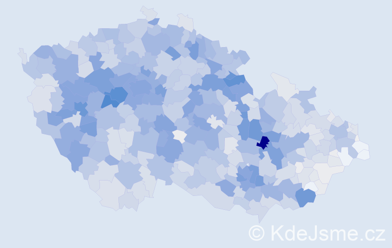 Příjmení: 'Šmídová', počet výskytů 5572 v celé ČR