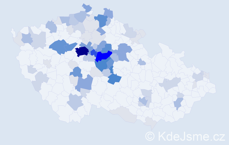 Příjmení: 'Bouma', počet výskytů 309 v celé ČR