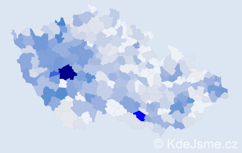 Příjmení: 'Karas', počet výskytů 1560 v celé ČR