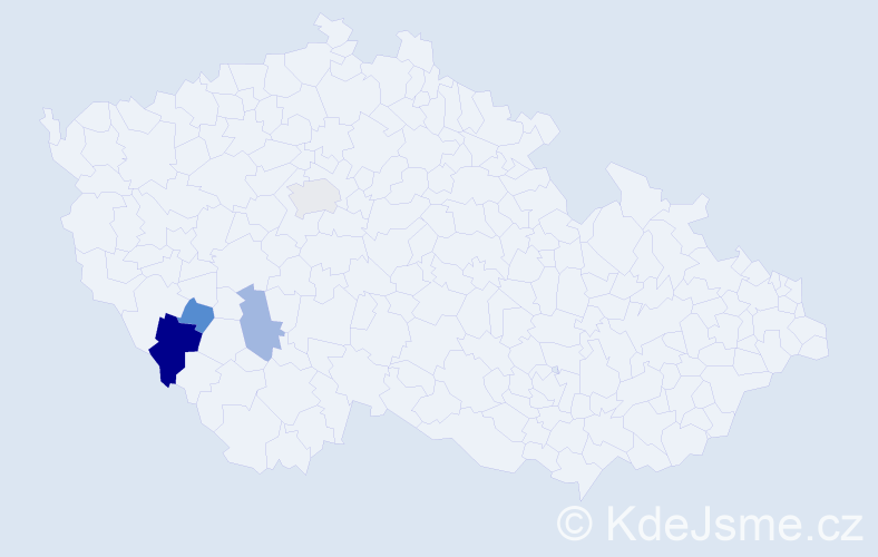 Příjmení: 'Altschmiedová', počet výskytů 18 v celé ČR