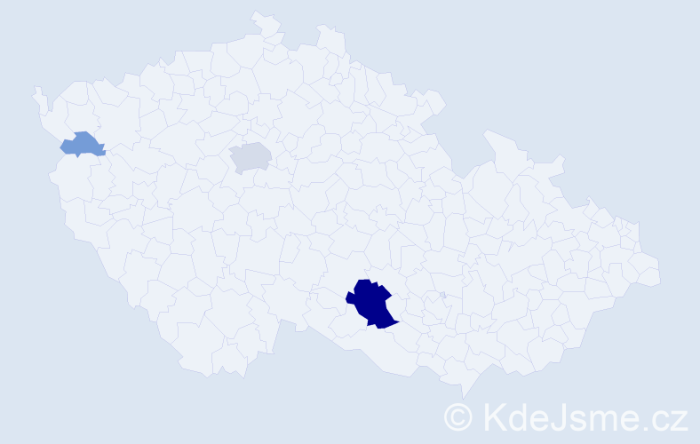 Příjmení: 'Zeibertová', počet výskytů 15 v celé ČR