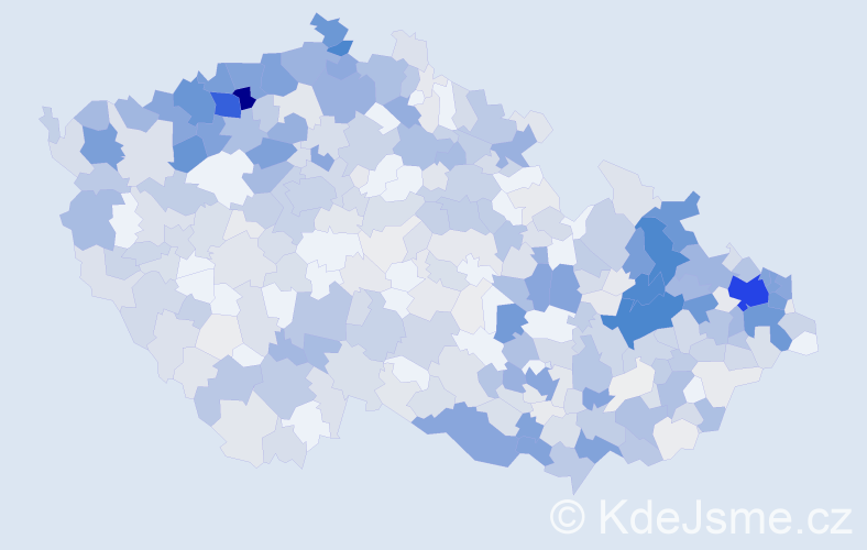 Příjmení: 'Balážová', počet výskytů 2202 v celé ČR