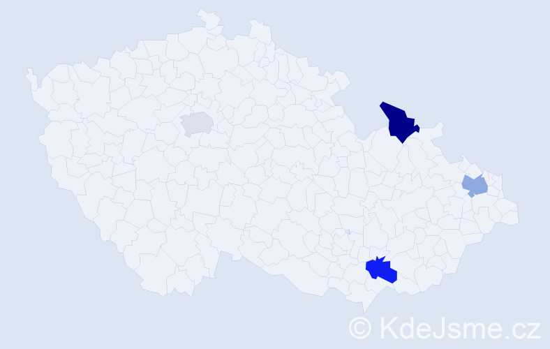 Příjmení: 'Neusar', počet výskytů 11 v celé ČR