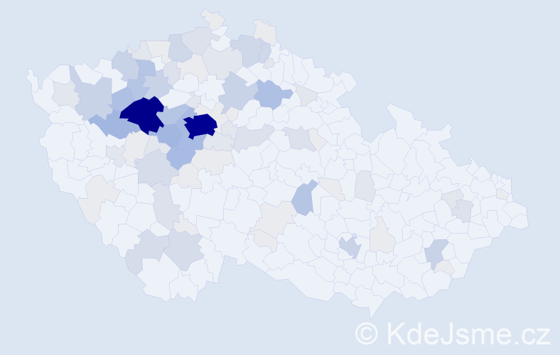 Příjmení: 'Konopásková', počet výskytů 374 v celé ČR