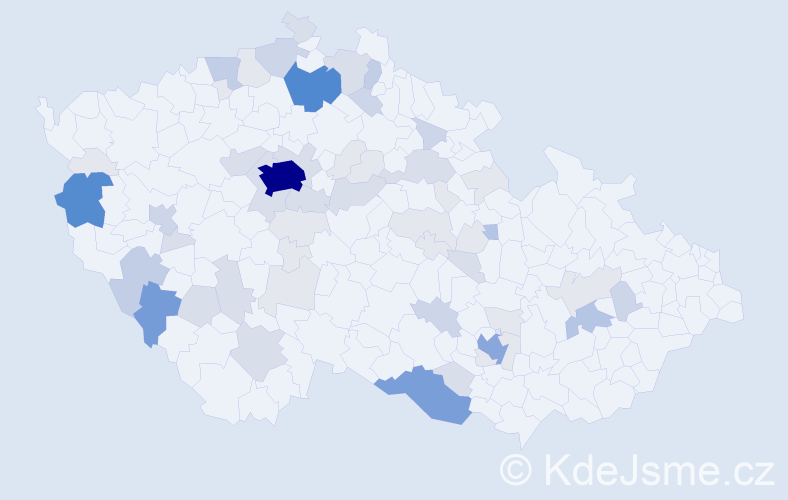 Příjmení: 'Ruda', počet výskytů 199 v celé ČR