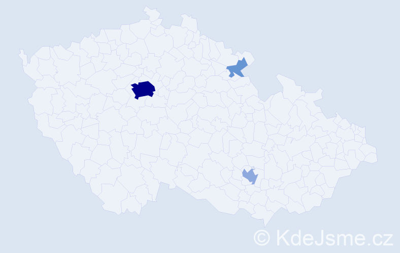 Příjmení: 'Nykolaychuk', počet výskytů 12 v celé ČR