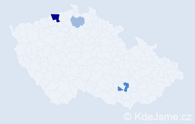 Příjmení: 'Zimányi', počet výskytů 7 v celé ČR