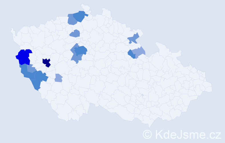 Příjmení: 'Faist', počet výskytů 38 v celé ČR