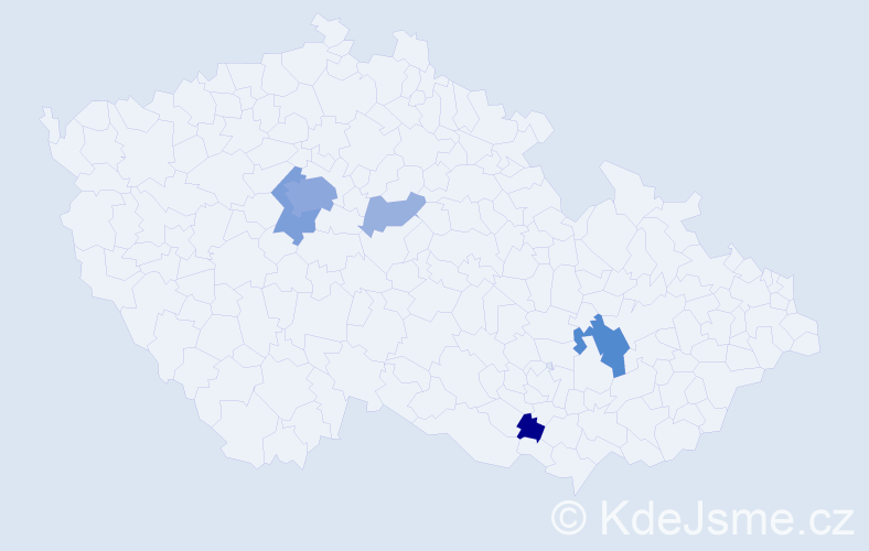 Příjmení: 'Babyak', počet výskytů 18 v celé ČR