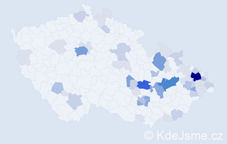 Příjmení: 'Gerlichová', počet výskytů 142 v celé ČR