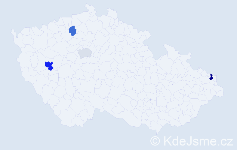 Příjmení: 'Loose', počet výskytů 12 v celé ČR