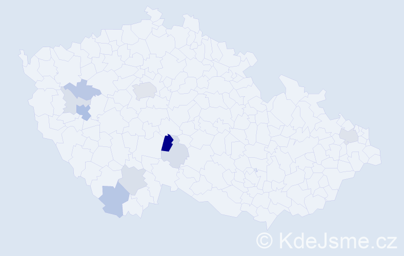Příjmení: 'Mayr', počet výskytů 30 v celé ČR